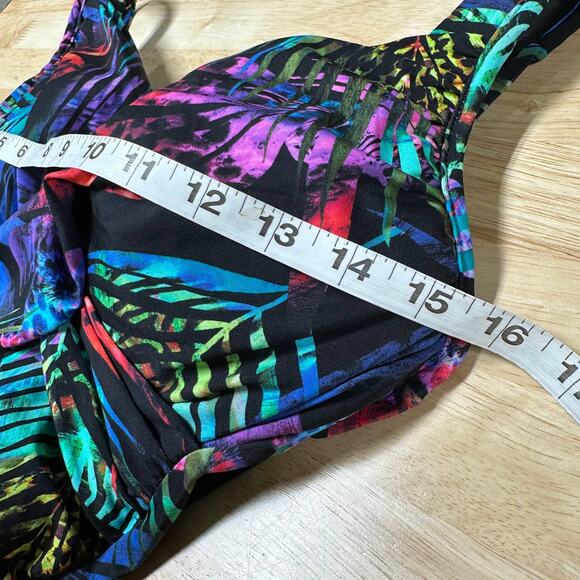 Miraclesuit NWT Tropicat Revele One Piece Swimsuit Multicolor Size 12 Underwire - Picture 9 of 10